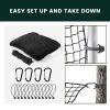 Sports Netting,Golf Practice Net Hitting Net with 33Feet Nylon Rope Also for Baseball, Hockey, Soccer, LAX and More - 10x10ft/10x15ft/10x20ft/10x25ft/10x30ft/10x40ft/10x55ft view 2