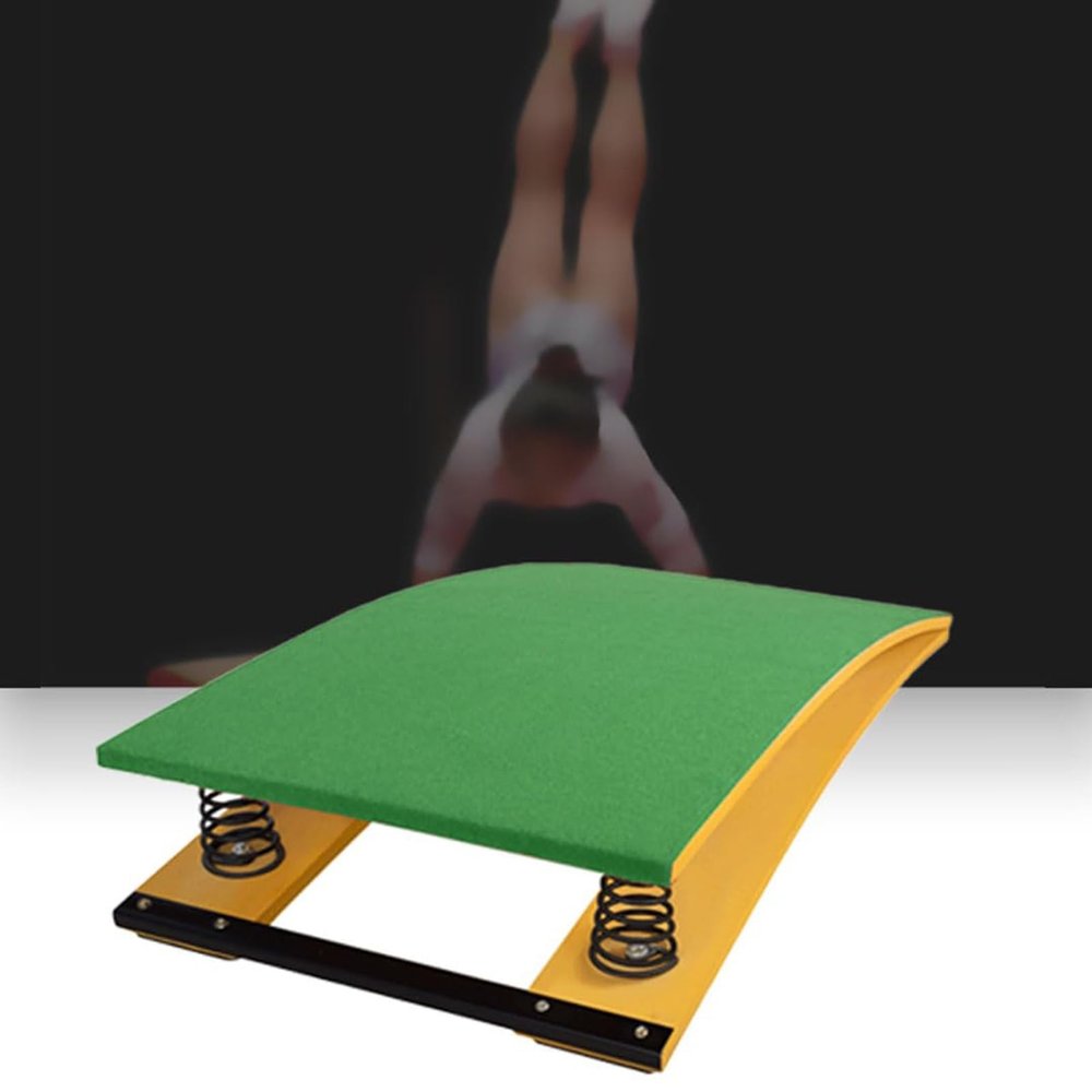 ERoomQ Vault Gymnastics Springboard, Heavy Curved Springboard With Steel Springs And Jumping Mat, Sports Club/martial Arts Springboard