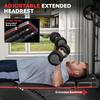 Foldable Workout Bench, Adjustable Weight Bench for Home Gym with Leg Extension, Preacher Pad, Extended Headrest, Collapsible Bench Press Full Body Workout Strength Training Banco de Pesas view 4
