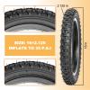 2-Pack Kids Bike Tires Set: Hycline 16x2.125 Inch (57-305 mm) Folding Replacement Puncture-Resistant Bicycle Tires and Pair 16-inch Inner Tubes with Tire Levers for BMX, MTB or Kids Children Racing view 2