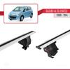 accessorypart Compatible with Suzuki Alto (HA25) 2009-2014 ACE-4 Car Roof Rack Cross Bar Grey Aluminium 2 Bars view 4