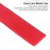 QANYEGN Court Line Marker Kit, Court Line Bodary Markers Lines, Multipurpose Marking Line Tool for Tennis, Volley, Basket(red) view 4