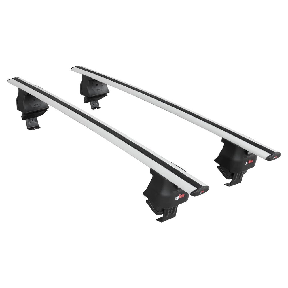 accessorypart Compatible with Toyota Aygo 2005-2014 ACE-4 Car Roof Rack Cross Bar Grey Aluminium 2 Bars