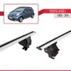 accessorypart Compatible with Toyota Aygo 2005-2014 ACE-4 Car Roof Rack Cross Bar Grey Aluminium 2 Bars view 4