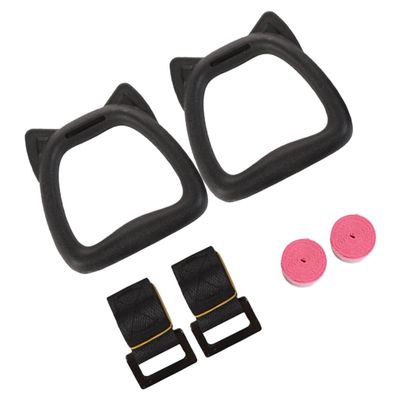 Milisten 1set Boys and Girls Gymnastic Rings Straps for Strength Training Professional Bodybuilding Equipment for Home Exercise and Outdoor Use