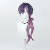 TTYAO REII Anime Cosplay Wig Men Purple Gradient Long Braided Hair Synthetic Fiber Wig for Role Playing view 3