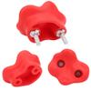 XHTLLO Kids Rock Climbing Holds Set, 10 Pcs Red Plastic Climbing Accessories for Outdoor Fun(23cm-Red) view 4