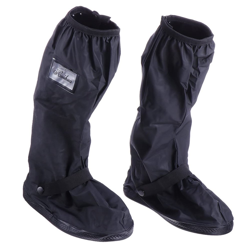 GANAZONO 1pair Unisex Rain Boot Covers Cycling Shoe Protector for Men and Women High Tube Design and Thick for Rain and Use s