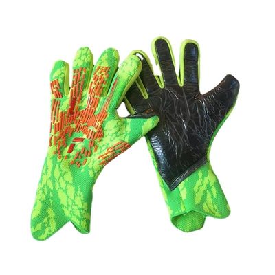 CarXs Soccer Goalkeeper Gloves Goalie Training Gloves Strong Grip Anti-Slip and Breathable for Adults and Children (Green,9)