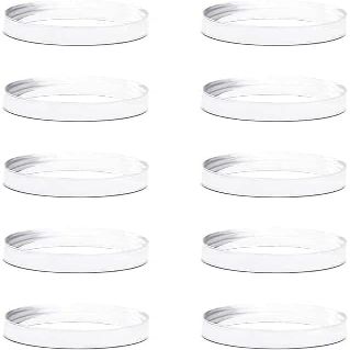 10Pcs Acrylic Display Stand Clear Ring Baseball Stands Round Display Stand for Golf Ball, Baseball, Softball, Tennis Ball, Spheres, Marbles, Collections, Memorabilia Display and Storage( Small )