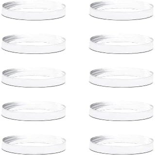 10Pcs Acrylic Display Stand Clear Ring Baseball Stands Round Display Stand for Golf Ball, Baseball, Softball, Tennis Ball, Spheres, Marbles, Collections, Memorabilia Display and Storage( Small )