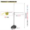 WeBert Jump Measurement Tester Heavy Duty Jump Measurement Tester - 1.3 to 3.58m, Sports Training Pole for Basketball/Volleyball, Portable Vertical Jump Trainer Equipment view 3