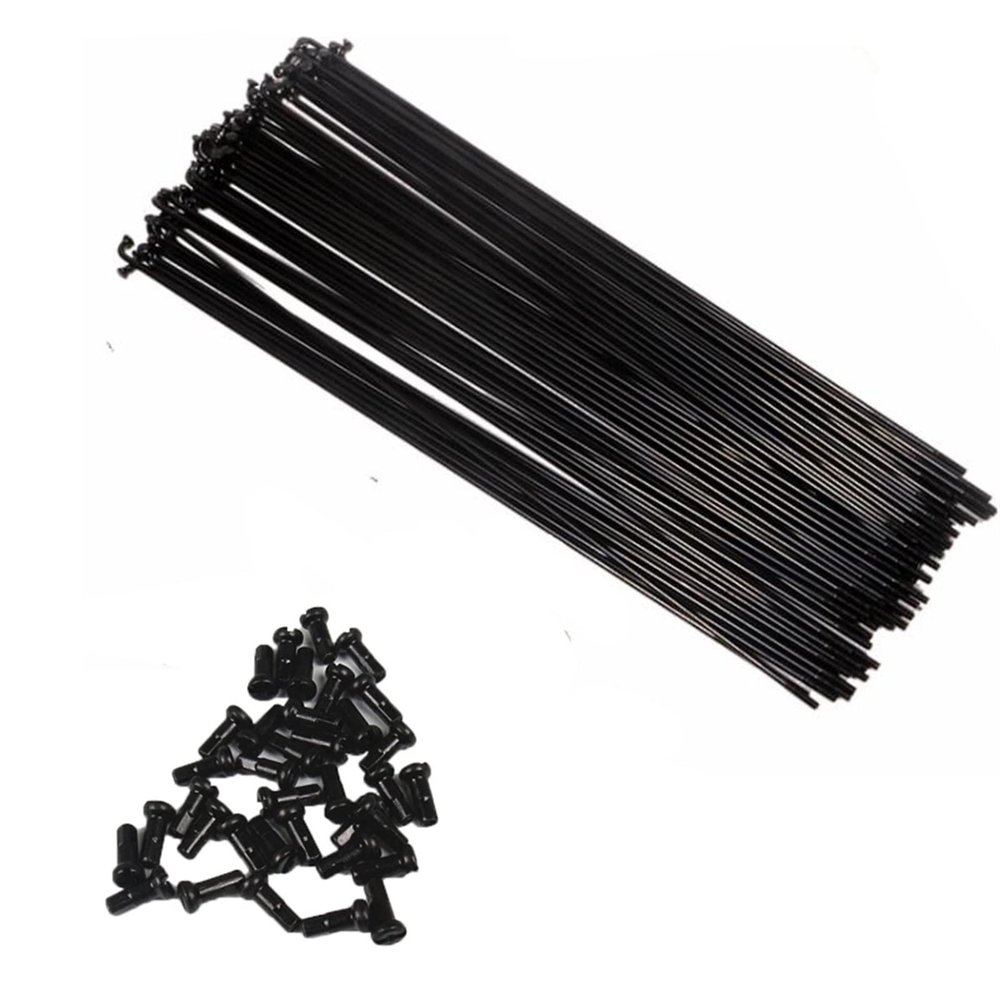 100PCS Fit Fit Fit For 26/27.5/29 Inch Wheels 14G Spokes 45# Steel 257-280MM Bicycle Spokes With Cappes (Color : 14X269MM)