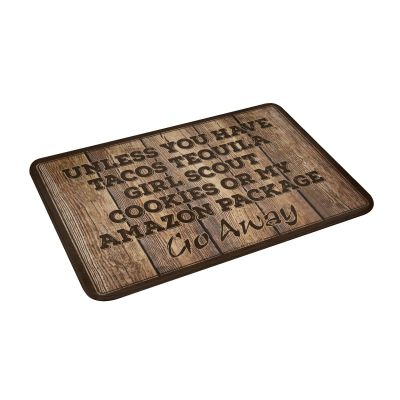 CDWS Men Cave Decor Unless You Have Tacos Tequila Girl Scout Cookies Or My Amazon Package Go Away Mat Door Mats for Inside Entry Winter Doormat Outdoor (Size : 65X90CM)