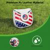 Mallet Putter Cover Headcover,Heel Shaft Mallet Cover Square with Magnetic Closure & USA Stars and Stripes view 3