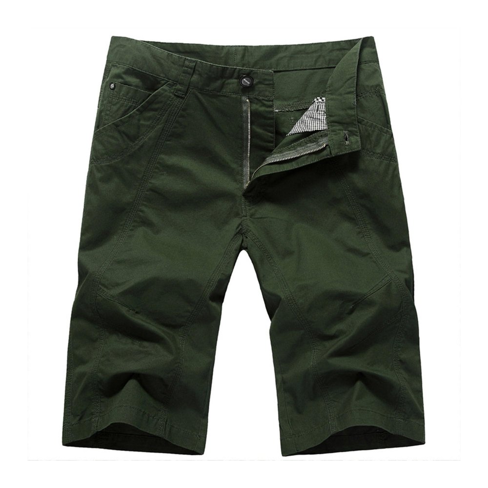 Men's Cargo Lightweight Shorts Outdoor Multi Pockets Golf Short Athletic Workout Casual Short Pant (Green,35)