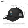 Gdiebdid Trust Me I'm The Dj Hat Adult Mesh Baseball Cap Trucker Sun Visor Outdoor Sports Cap for Men Women Black view 4