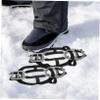 Yardenfun 1pair Ice Spikes for Shoes Teeth -Skid Crampons Shoe for Easy to Put and Off Non- Traction for Outdoor Activities view 3