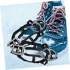 Yardenfun 1pair Ice Spikes for Shoes Teeth -Skid Crampons Shoe for Easy to Put and Off Non- Traction for Outdoor Activities view 4