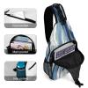 ZJCDPBR Sling Bag Marble Texture Printed Sling Backpack Multipurpose Crossbody Shoulder Bag Urban Outdoor Travel Hiking Daypack for Women Men, 38x20cm view 4