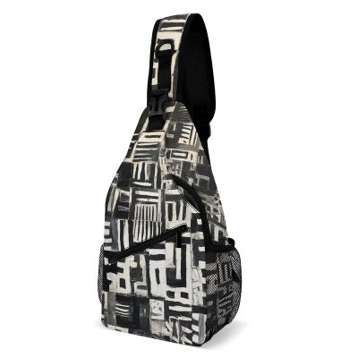 ZJCDPBR Sling Bag Weird Shape Printed Sling Backpack Multipurpose Crossbody Shoulder Bag Urban Outdoor Travel Hiking Daypack for Women Men, 38x20cm