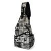 ZJCDPBR Sling Bag Weird Shape Printed Sling Backpack Multipurpose Crossbody Shoulder Bag Urban Outdoor Travel Hiking Daypack for Women Men, 38x20cm view 1