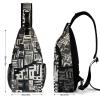 ZJCDPBR Sling Bag Weird Shape Printed Sling Backpack Multipurpose Crossbody Shoulder Bag Urban Outdoor Travel Hiking Daypack for Women Men, 38x20cm view 2
