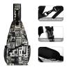 ZJCDPBR Sling Bag Weird Shape Printed Sling Backpack Multipurpose Crossbody Shoulder Bag Urban Outdoor Travel Hiking Daypack for Women Men, 38x20cm view 3