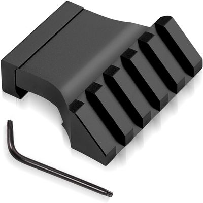 Bontok Picatinny Offset Rail Mounts, 45 Degree Picatinny Offset Aluminum Rail Low Profile Mount for lashlight Laser Sights Optics