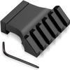 Bontok Picatinny Offset Rail Mounts, 45 Degree Picatinny Offset Aluminum Rail Low Profile Mount for lashlight Laser Sights Optics view 1