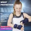QALARO Suede Wrist Supports (Pair) with Bag | Gymnastics, Acrobatics, Cheer Adjustable Wrist Guards | Wrist Injury Prevention | Wrist Support Brace | Hand Wraps view 3