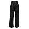 Womens Sequin Pants Loose Fit Flowy Sparkly Glitter Shiny Metallic Elastic Waist Wide Leg Pants Trousers Clubwear view 3