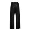 Womens Sequin Pants Loose Fit Flowy Sparkly Glitter Shiny Metallic Elastic Waist Wide Leg Pants Trousers Clubwear view 4