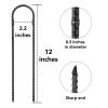 JPOIP 12-Inch Trampoline High Wind Stakes Heavy Duty Ground Anchors U Rebar Stakes for Trampoline, Dog Fence (48 Pack) view 2