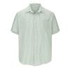 QWENTMTNTY Designer Shirts for Men Fashion Button Down Shirt Men Summer Casual Relaxed Hawaiian Vacation Beach Cotton Linen Shirts Mens Clothes A-Green view 3