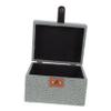 Ciieeo Wood Jewelry Case with Lid, Simple Elegant Bedroom Storage Box view 1