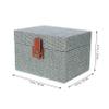 Ciieeo Wood Jewelry Case with Lid, Simple Elegant Bedroom Storage Box view 2