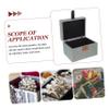 Ciieeo Wood Jewelry Case with Lid, Simple Elegant Bedroom Storage Box view 3