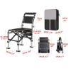 FoRes Fishing Bedchairs New Outdoor Fishing Chairs Foldable and Portable Camping Chairs with Backpack and Fishing Accessories with Adjustable Legs Aluminum Alloy Suitable for All Terrains view 2