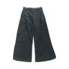 Culottes for Women Dressy High Waisted Summer Flowy Pleated Wide Leg Long Pants Trousers Office Loose Fit Suit Pants Black view 3