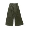 Culottes for Women Dressy High Waisted Summer Flowy Pleated Wide Leg Long Pants Trousers Office Loose Fit Suit Pants Khaki view 4