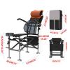 Folding Fishing Chair Comfortable Fishing Bedchair Outdoor Portable Garden Folding Camping Chairs with Rod Holder and Backpack Adjustable Legs for Fishing,Parties,Barbecue (Size : Set 1) view 2