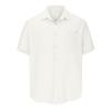 QWENTMTNTY Mens Short Sleeve Button Down Shirts Casual Linen Shirts for Men Big and Tall Fashion Summer Shirt Beach Vacation Essentials A-White view 3