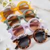 Personalized Daisy Flower Toddler Sunglasses Custom UV400 Protection Sunglasses with Custom Name Cute Sunglasses Birthday Gift for Boys and Girls | Floral Sunnie view 2
