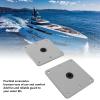 2PCS Boat Seat Bases, Aluminium Alloy Boat Seat Pedestal Base with 3/4 Inch Pin Post Socket, Heavy Duty Boat Seat Pedestals Set, Post Mounting Base for Marine Boat Swivel Seats view 3
