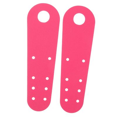 WHAMVOX 1pair Roller Skates Toe Caps Leather Protective Toe Guards for Roller Skating Lightweight and Easy to Match Suitable for Skates Light Pink
