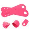 WHAMVOX 1pair Roller Skates Toe Caps Leather Protective Toe Guards for Roller Skating Lightweight and Easy to Match Suitable for Skates Light Pink view 4