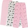 Mad Dog Girl's Pajama Pants - 2/3 Pack, Soft Micro Fleece Fashion Sleepwear Lounge. Sizes: 6-16, 3 Pack, 10-12, Pink Bow&Butterfly/Pink Stars/Pink Solid view 1