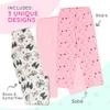 Mad Dog Girl's Pajama Pants - 2/3 Pack, Soft Micro Fleece Fashion Sleepwear Lounge. Sizes: 6-16, 3 Pack, 14-16, Pink Bow&Butterfly/Pink Stars/Pink Solid view 3