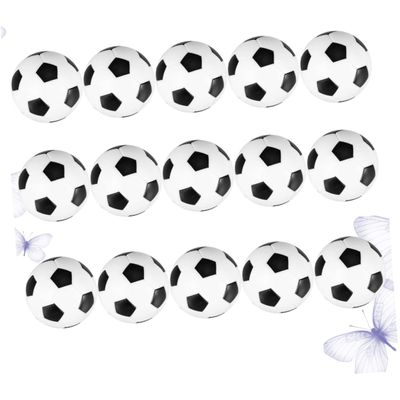 Milisten 15pcs Mini Table Soccer Replacement Foosballs for Standard Tables Fun Accessory for Boys and Girls and Adults and Easy to Use